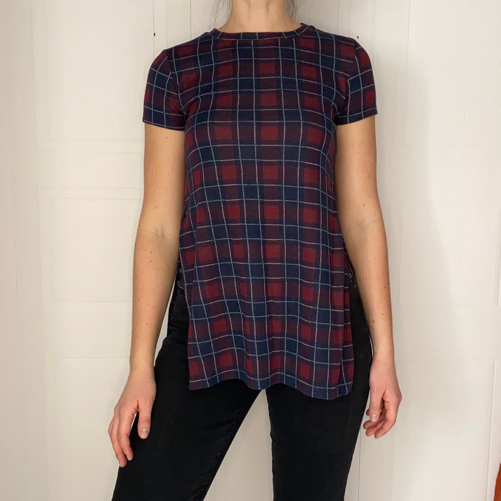 Plaid Tee